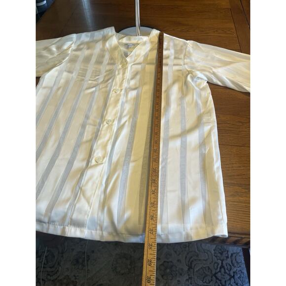 Vintage Reflections By Spiegel Pajama Set White Pants Long Sleeve Size Small - Picture 14 of 15